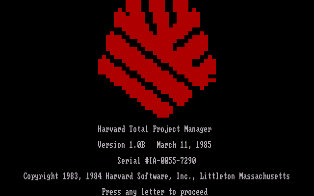 Total Project Manager 1.0b - Splash